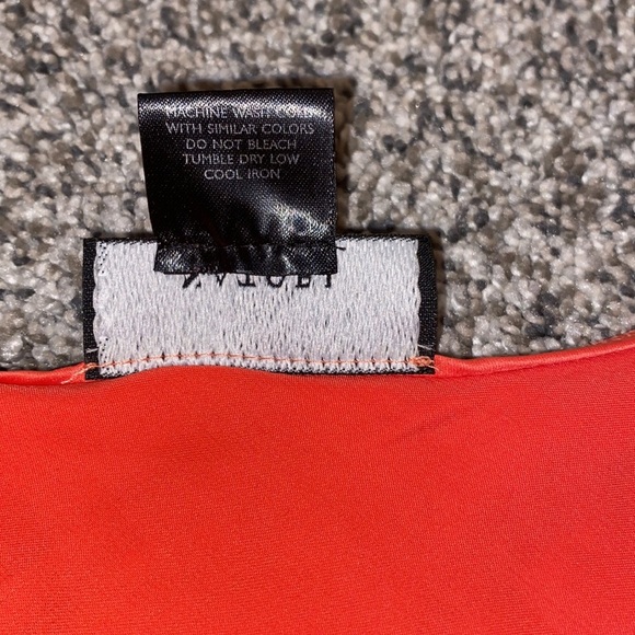 Natori Ankle Length Slip Dress in Red/Orange - Picture 4 of 5